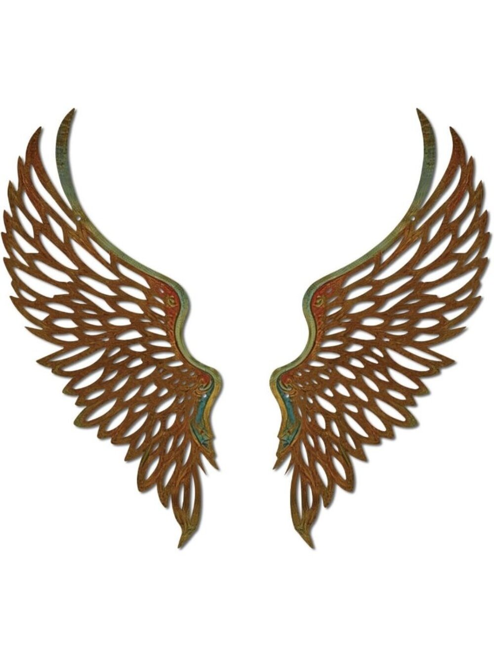 Angel Wings Metal Wall Art - Abstract Butterfly Sculpture | Minimalist Decor